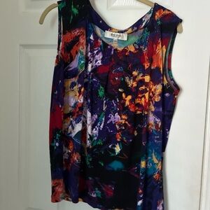 Jones Studio Separates size large. Colorful Abstract Sleeveless Top